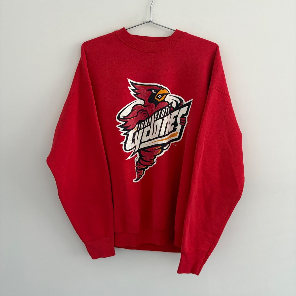 Vintage Fruit of the Loom Iowa State Cyclones Red Crewneck Sweatshirt XL
